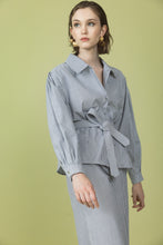 Lade das Bild in den Galerie-Viewer, Bluse "THYMIAN" - WEBSTREIFEN