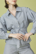 Lade das Bild in den Galerie-Viewer, Bluse "THYMIAN" - WEBSTREIFEN